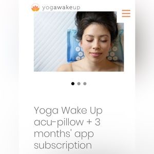 Brand New in packaging! Sold out Yoga Wake Up pillow.